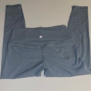 Lululemon high rise 25’ grayish/ blue wunder under